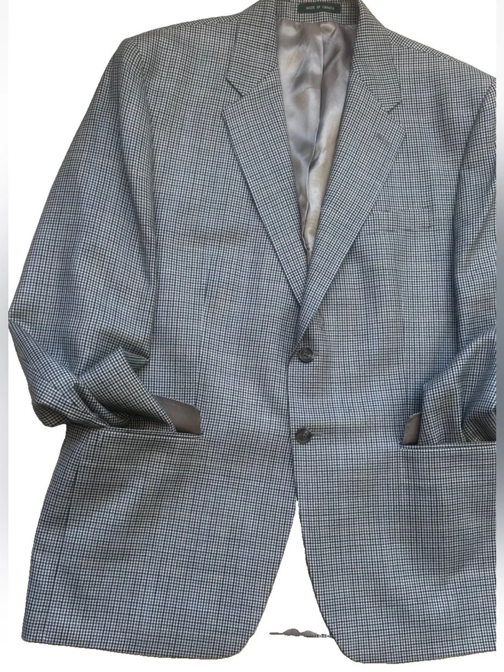 Ralph Lauren Men’s Sport Coat 44R Silk Wool Blend Multicolor Micro Check Canada